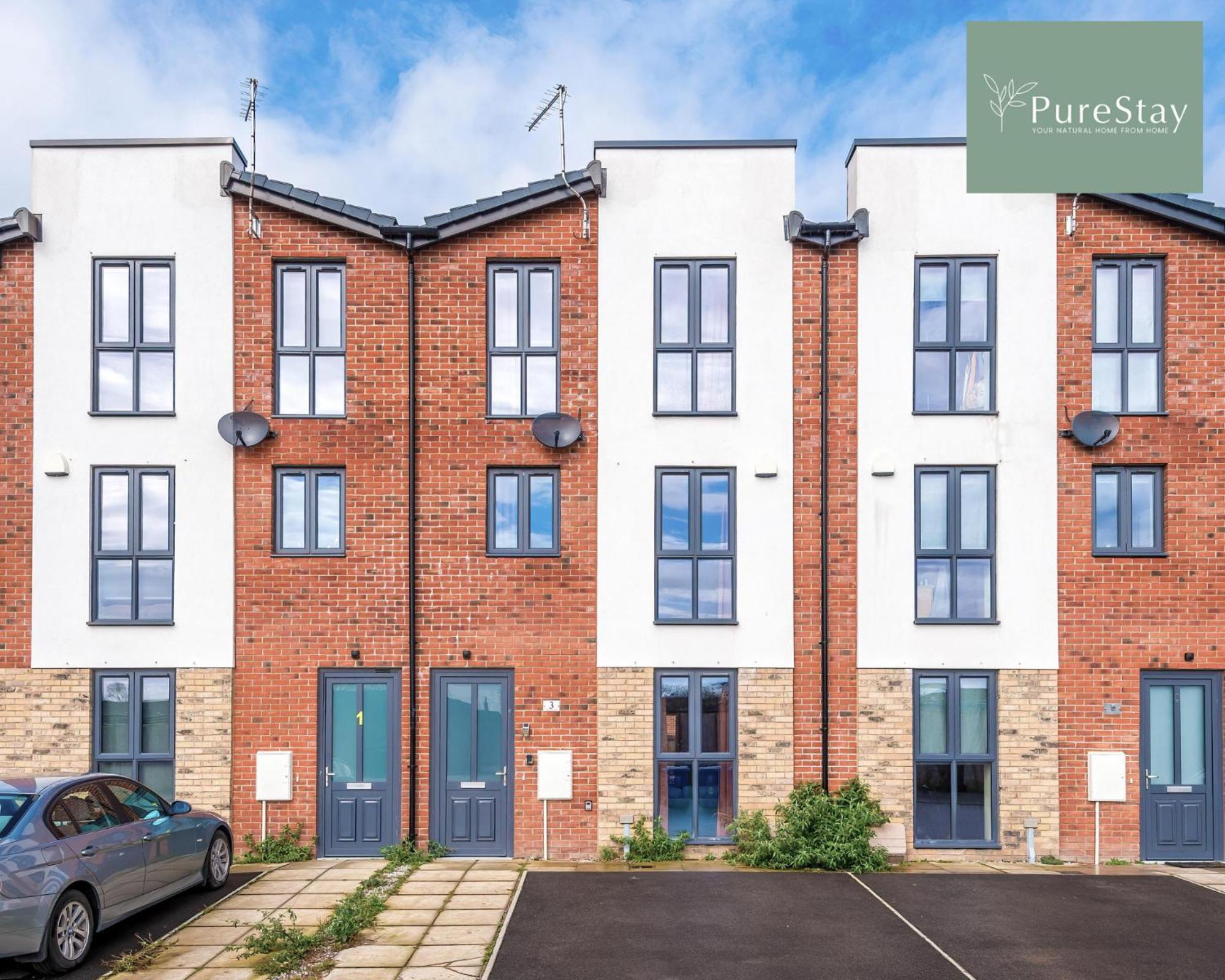Stunning Five Bedroom Manchester House With Free Parking By Purestay Short Lets & Serviced Accommodation Eksteriør bilde